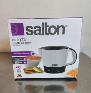 Salton White and Black Multi-Cooker